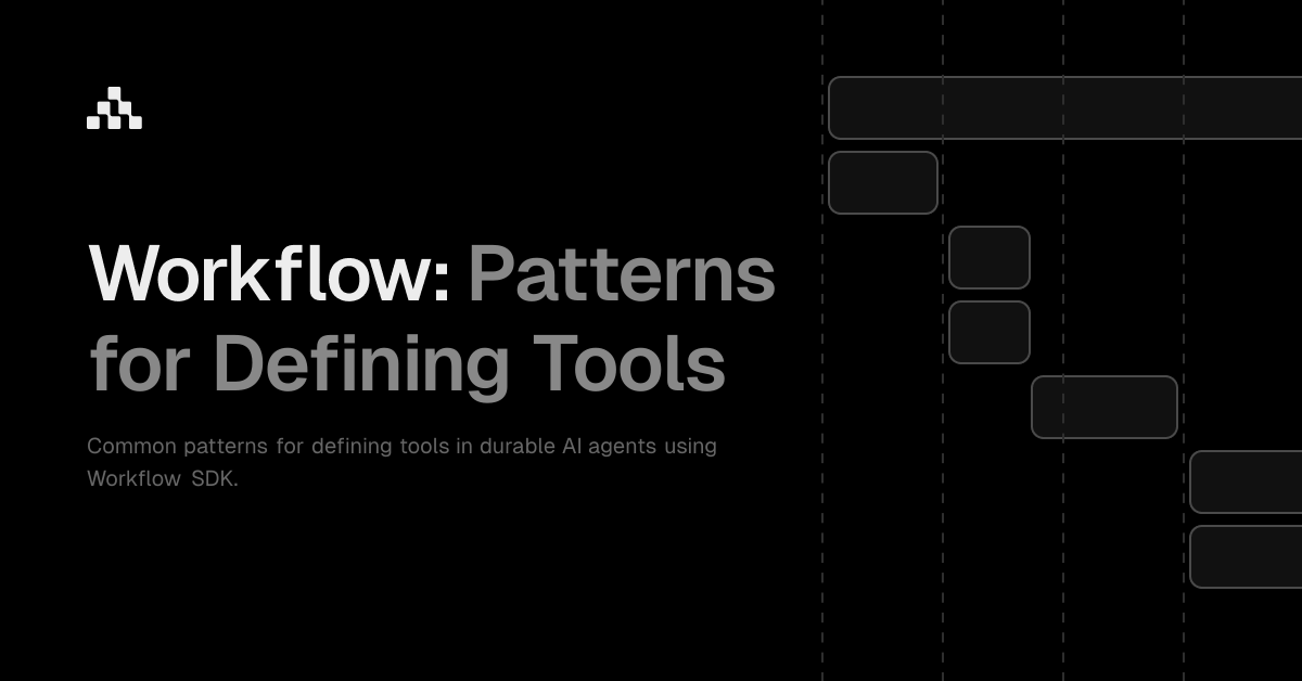 Patterns for Defining Tools