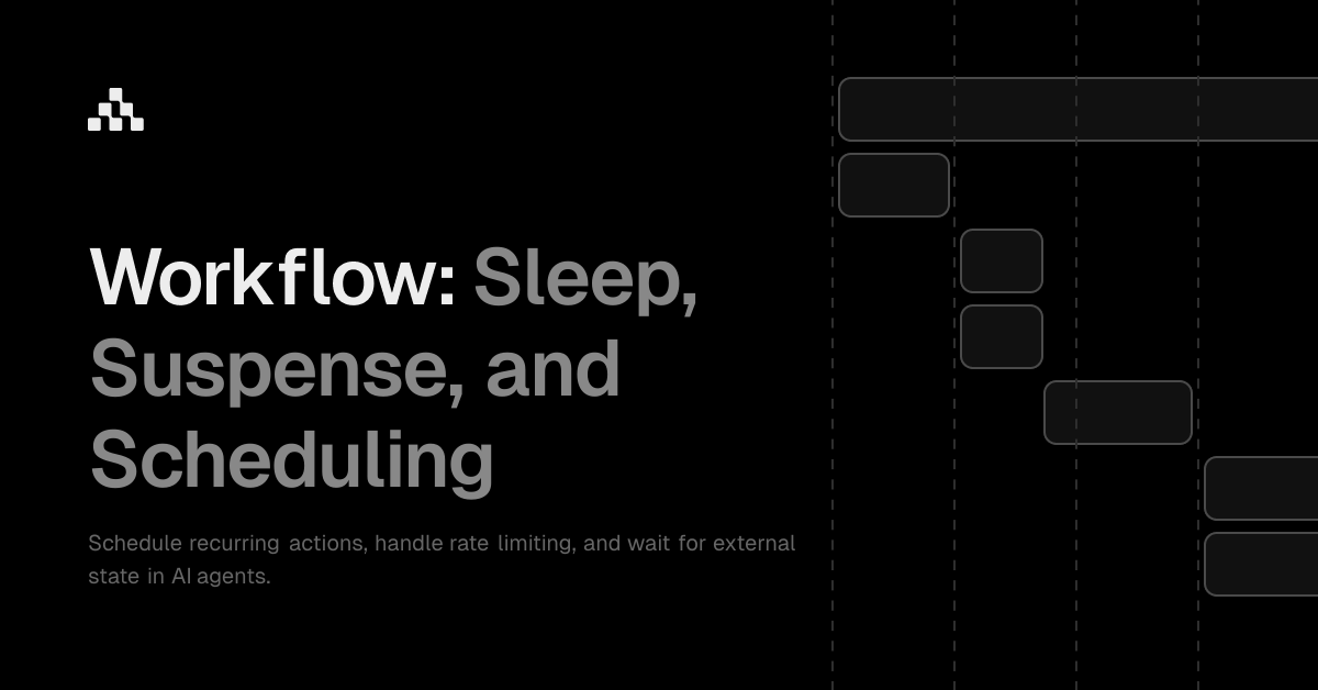 Sleep, Suspense, and Scheduling